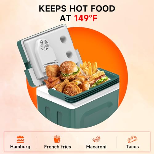 Electric Cooler & Warmer with Handle 26.5 Quart