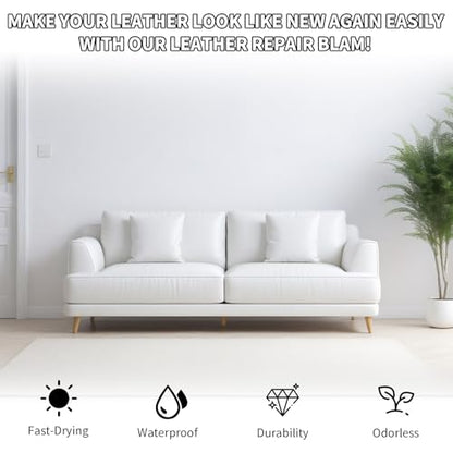 White Leather Recoloring Balm with 100ml Mink Oil
