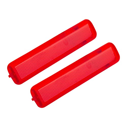 Rear Left Driver and Right Passenger Side Door Red Reflector Panel