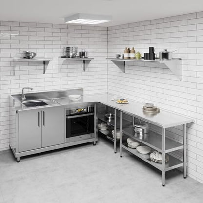 18 in. x 60 in. Stainless Steel Wall Mount Shelf