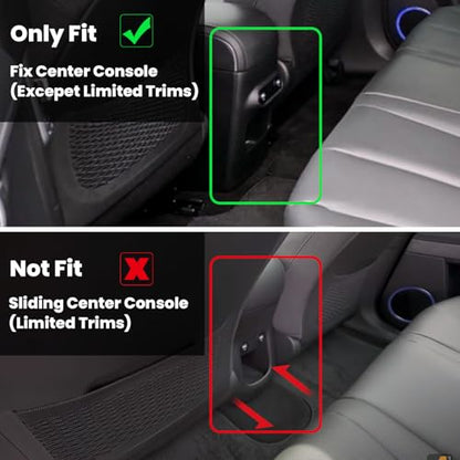 Floor Mats for Hyundai Ioniq 5 Unmovable Console 2024 2023 2022