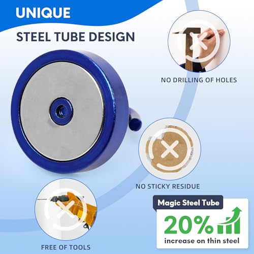 Magnetic Hooks Steel Tube Design for Cruise (10 Count)