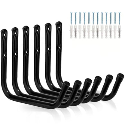 Heavy Duty Garage Storage Hooks (6 Count)