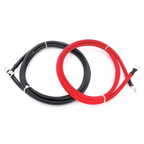 2 AWG Battery Cables 2 Gauge Pure Copper Battery Inverter Cables with 3