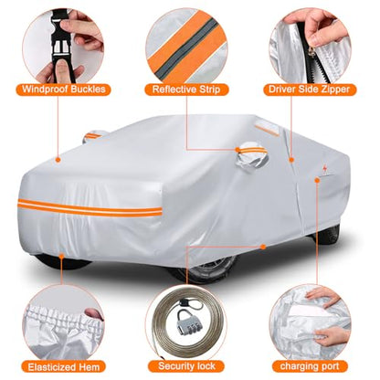 6 Layers Silver Waterproof Car Cover Replace for Tesla Cybertruck