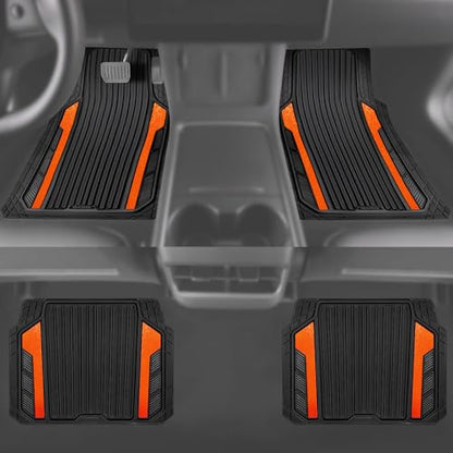 Heavy Duty Rubber Car Mats Metallic
