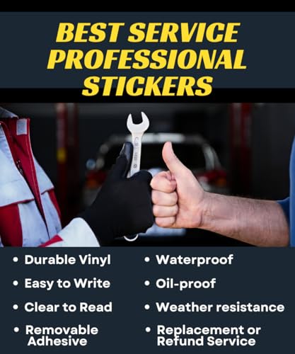 Oil Change Stickers for Windshield Personalized with Your Logo (500 Count)
