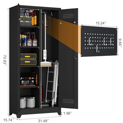 Broom Closet Storage Cabinet