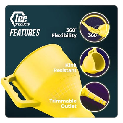 FlexAll Long Flexible Oil Change Funnels for Automotive Use