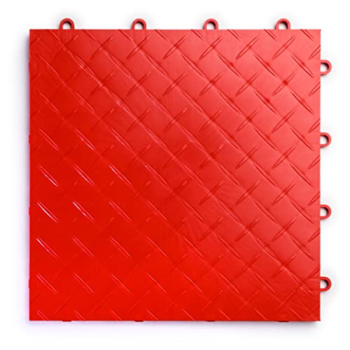 SnapLock RaceDeck Diamond 12"x12" Interlocking Garage Tiles (24 Count)