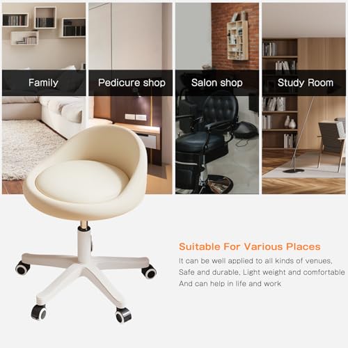 Rolling Stool Low Backrest