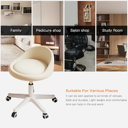 Rolling Stool Low Backrest