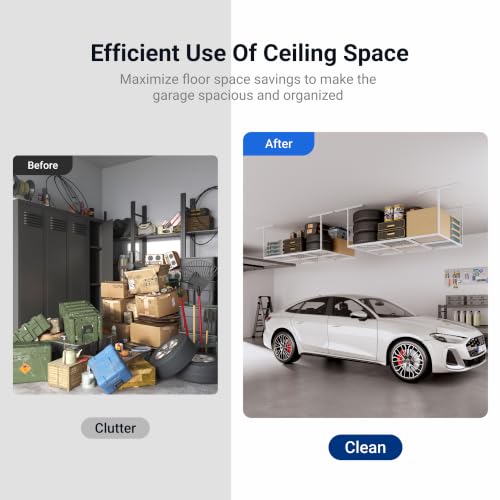 4x6 Overhead Garage Ceiling Storage Rack Organization
