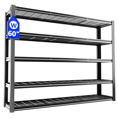 60" W Garage Shelving Heavy Duty Metal Shelving 3030LBS