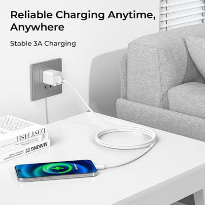 for iPhone 17 16 Pro Max Charger Cord (2 Count)