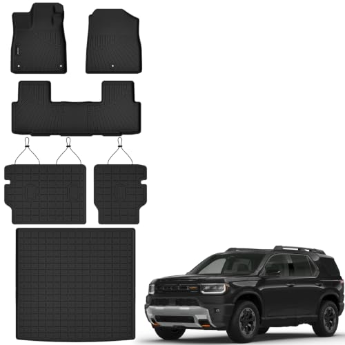 All Weather Floor Mats Cargo Mat Backrest Mat for Honda Passport 2026 (4 Count)