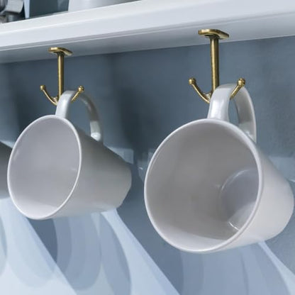 Ball Two Prong Ceiling Hook for Closet Top Bathroom Kitchen Cabinet Garage Pack of 8 (8 Count)