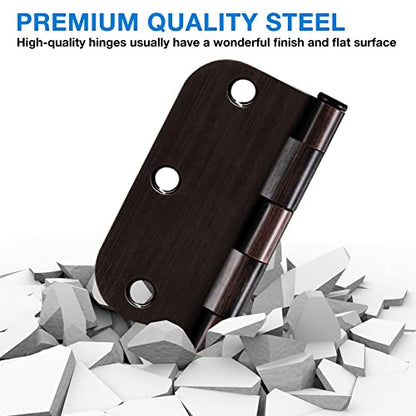 Rounded Door Hinges 3.5" x 3 1 (3 Count)
