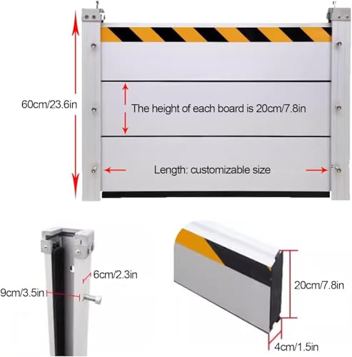 Reusable Heavy Duty Aluminum Flood Barriers for Home Exterior