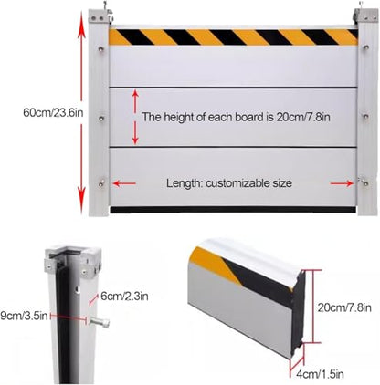 Reusable Heavy Duty Aluminum Flood Barriers for Home Exterior
