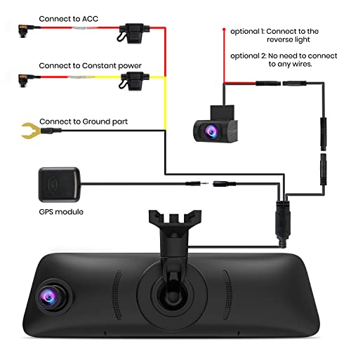 V5PRO 1080P 9.35'' OEM Rear View Mirror Camera