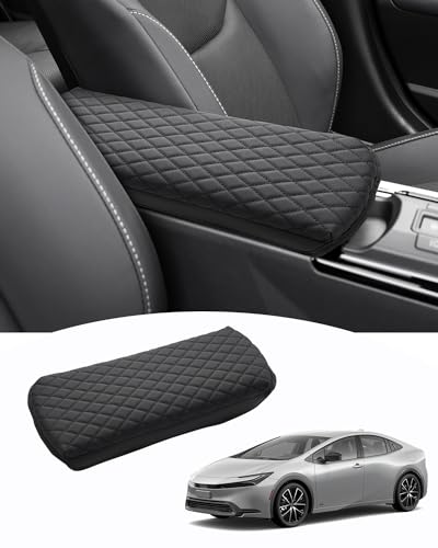 Custom for 2023 2024 2025 2026 Toyota Prius Center Console Cover Armrest Cover Cushion Pad Cover 2025 Prius XW60 5th Accessories Middle Console Arm Rest Protector PU Leather Anti