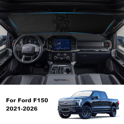 Foldable Front Windshield Sunshade fit for Ford F150 Accessories 2021