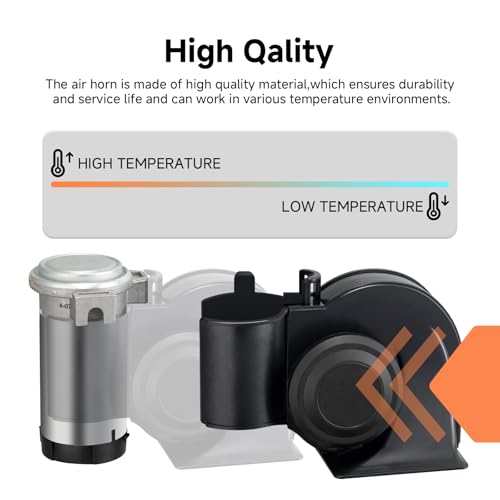 Super Loud Truck Horn Electric Train Horn Compact Air Horn with Button