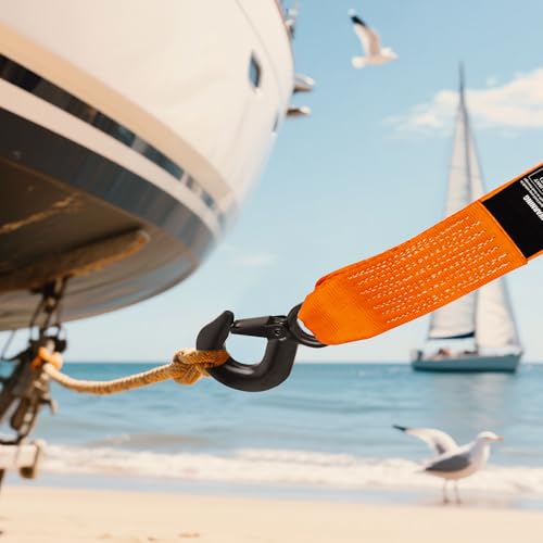 Boat Trailer Winch Strap 2" x 20' with Steel Hook