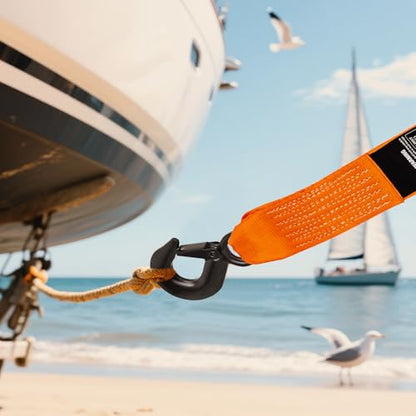 Boat Trailer Winch Strap 2" x 20' with Steel Hook