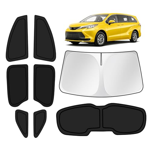 Car Window Shades for Toyota Sienna 2021 (8 Count)