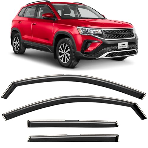 in Channel Extra Durable Rain Guards for Volkswagen Taos 2022