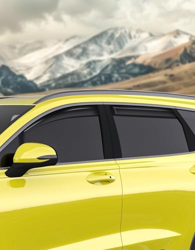 in Channel Window Visors Rain Guards for Hyundai Santa Fe 5 Seats 2019 (4 Count)