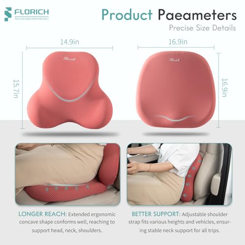 Car Seat Cushion and Lumbar Support Pillow for Office Chair Car