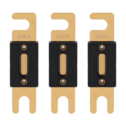 400A ANL Fuse 400 Amp Inline Blade Fuses 32V for Car Audio Inverter Automotive Stereo (3 Count)