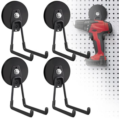 4 Pack Large Strong Magnetic Hooks for Hanging Heavy Duty (4 Count)