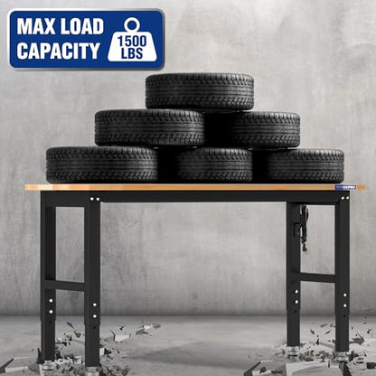 Adjustable Garage Workbench