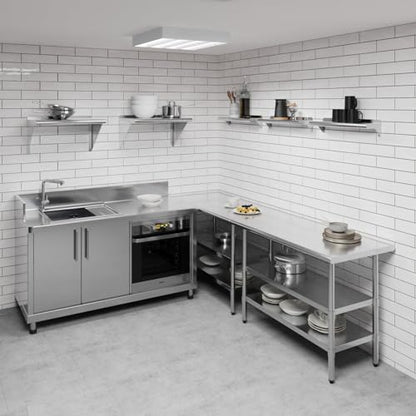 6 in. x 24 in. Stainless Steel Wall Mount Shelf