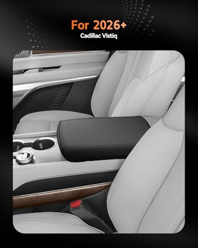 for 2026 Cadillac Vistiq Center Console Cover Armrest Box Cover for 2026+ Vistiq Accessories Console Arm Rest Protector