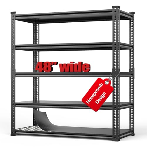 Heavy Duty Garage Shelving 3000lbs Capacity (5 Count)