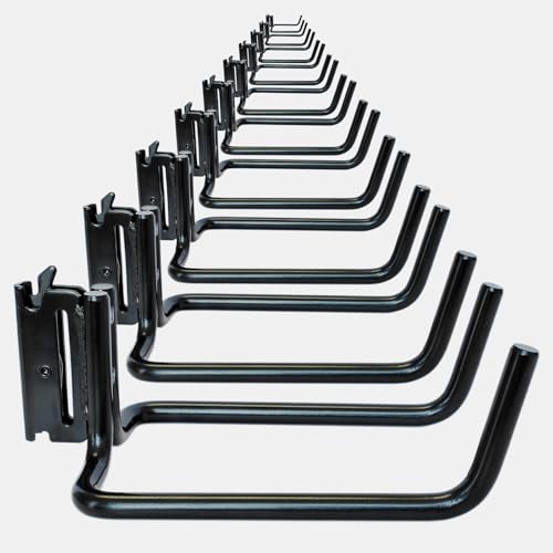 10-Pack E-Track Double J Hooks, 5.5-Inch Deep x 4-Inch Wide (10 Count)