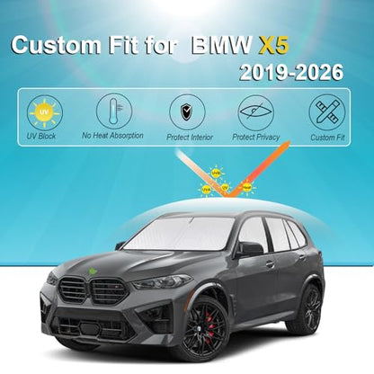 10pcs Thicken Sun Shades Custom Fit for BMW X5 Accessories 2019 (10 Count)
