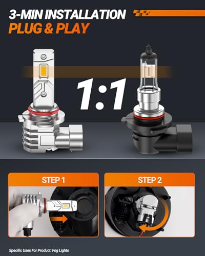 H10 Fog Light Bulbs Yellow