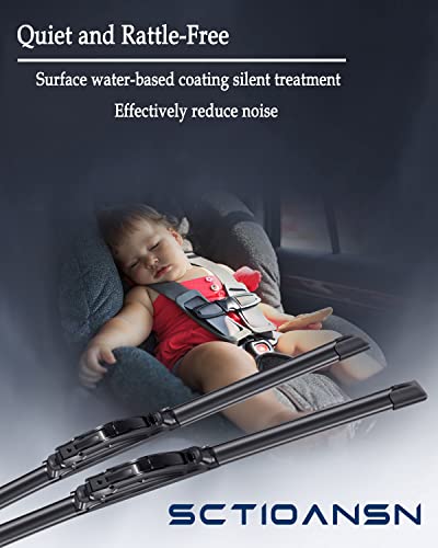 3Pcs Windshield Wipers Blades for Lexus RX350 2010 2011 2013 2014 2015