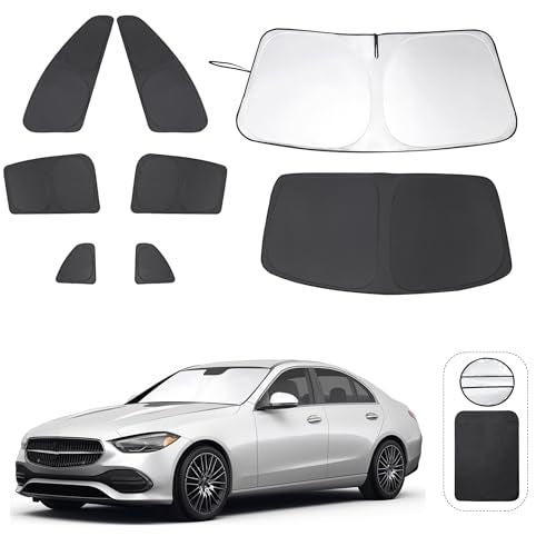 Window Shades for Mercedes Benz C Class W205 C250 C300 C400 2015 (8 Count)