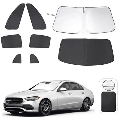 Window Shades for Mercedes Benz C Class W205 C250 C300 C400 2015 (8 Count)