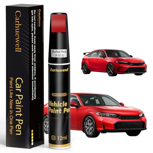 R 513 Rallye Red Touch Up Paint Compatible with Honda