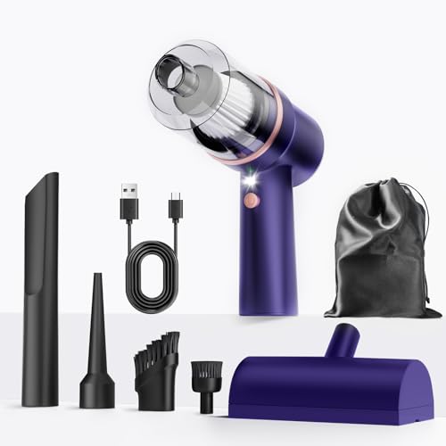 Mini Vacuum Cleaner Cordless with LED Light
