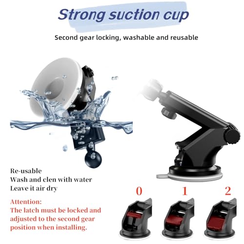 Carplay Mount with Scrwes Flexible Suction Cup Bracket for 7"