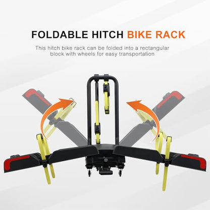 2 E Bike Foldable Hitch Mount Bike Rack for 2" Receiver SUV & Trucks